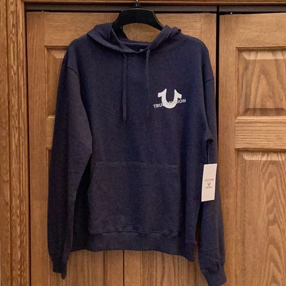 True Religion Loungewear navy blue hooded sweatshirt, hoodie. Mens size large